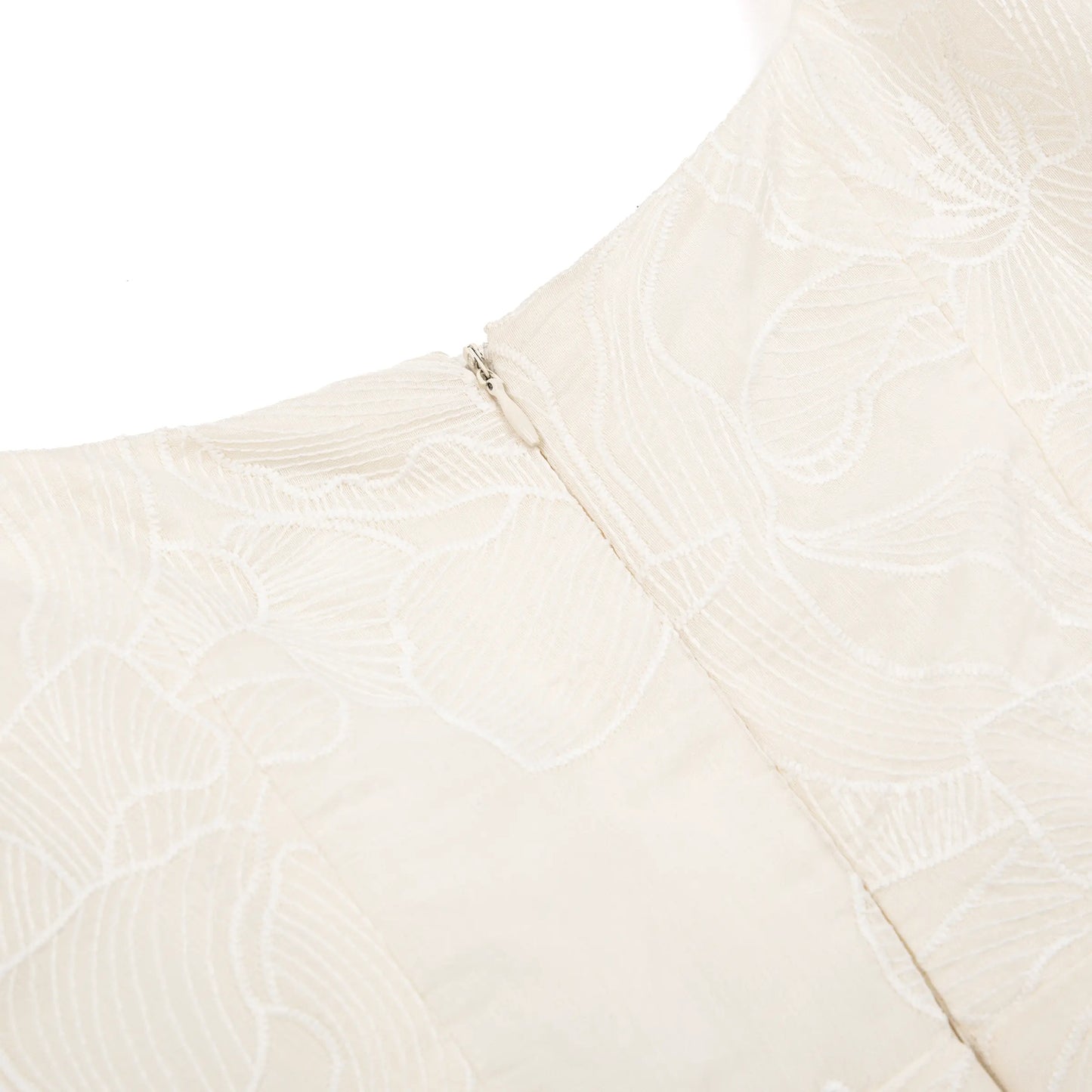 Đầm cổ U  tay phồng và dáng váy xòe - D1804 Regular