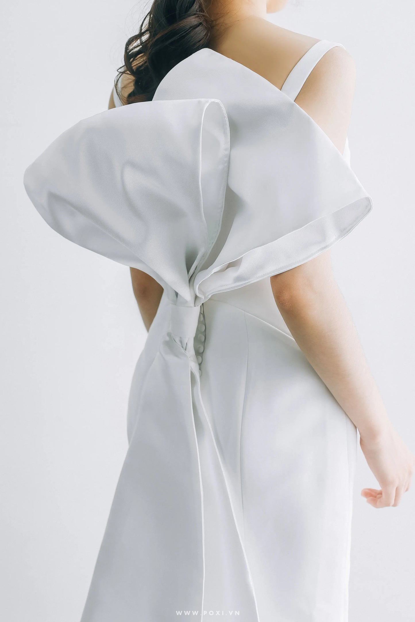 Nơ to bản phối đuôi nơ dài - NO1490