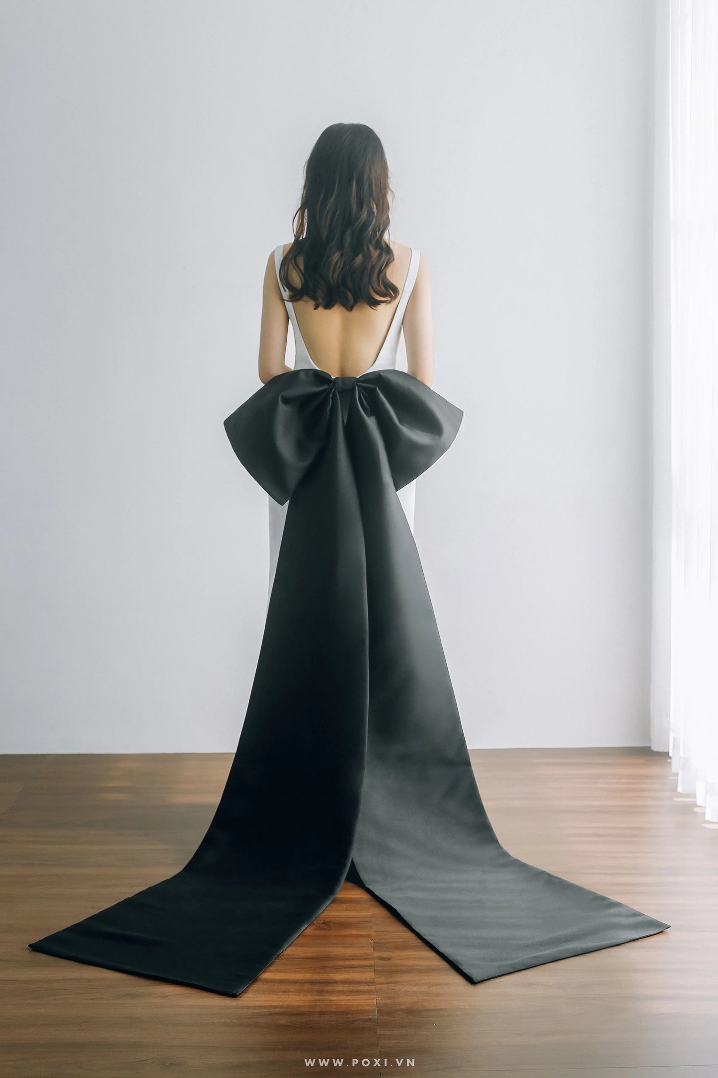 Nơ to bản phối đuôi nơ dài - NO1690