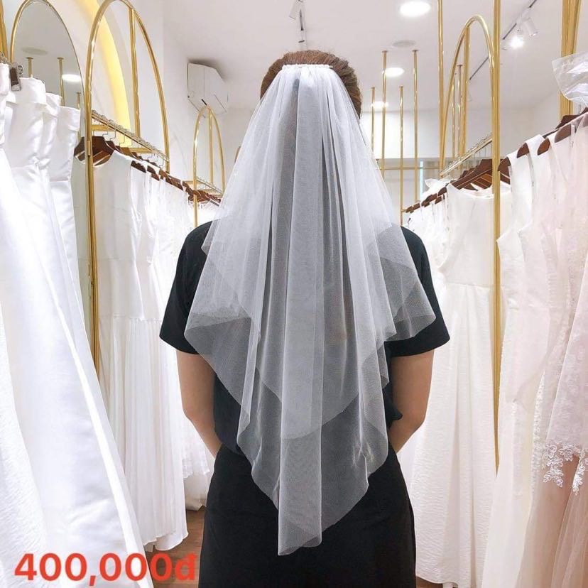 Lúp voan cài tóc cô dâu - LUP230