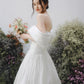 Modern and impressive with an Off-the-shoulder white wedding dress - D1736B - POXI
