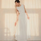Đầm cổ tròn không tay cut-out lưng sau - F10 Regular