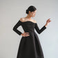 Đầm midi tay dài váy Aline xếp ly tạo kiểu - D1959 Regular