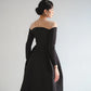Đầm midi tay dài váy Aline xếp ly tạo kiểu - D1959 Regular