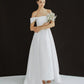 Modern and glamour off-the-shoulder wedding dress - D1817 - POXI