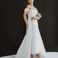 Modern and glamour off-the-shoulder wedding dress - D1817 - POXI