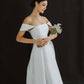 Modern and glamour off-the-shoulder wedding dress - D1817 - POXI