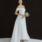 Modern and glamour off-the-shoulder wedding dress - D1817 - POXI