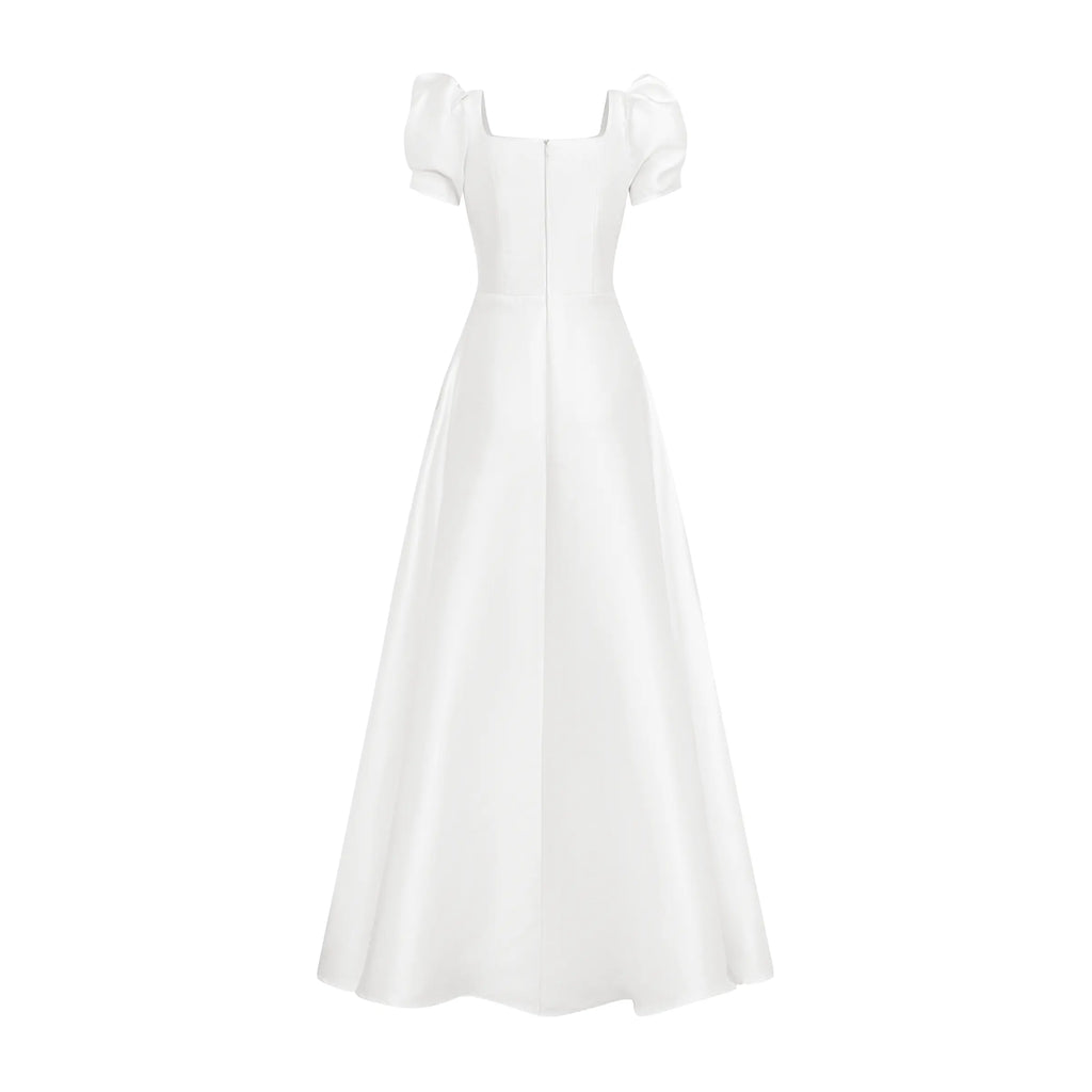 Đầm cổ vuông tay phồng, dáng váy Aline xòe nhẹ - D1920 Regular