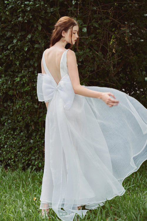Đầm cổ V không tay váy xòe nhẹ nhàng - F9 Regular