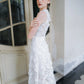 3D floral lace custom-order dress with sleeveless crew neck - F2 - POXI
