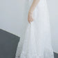 Đầm ren xòe cổ U tay phồng - D2076