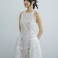 Đầm ren không tay, dáng váy xòe - D2060B