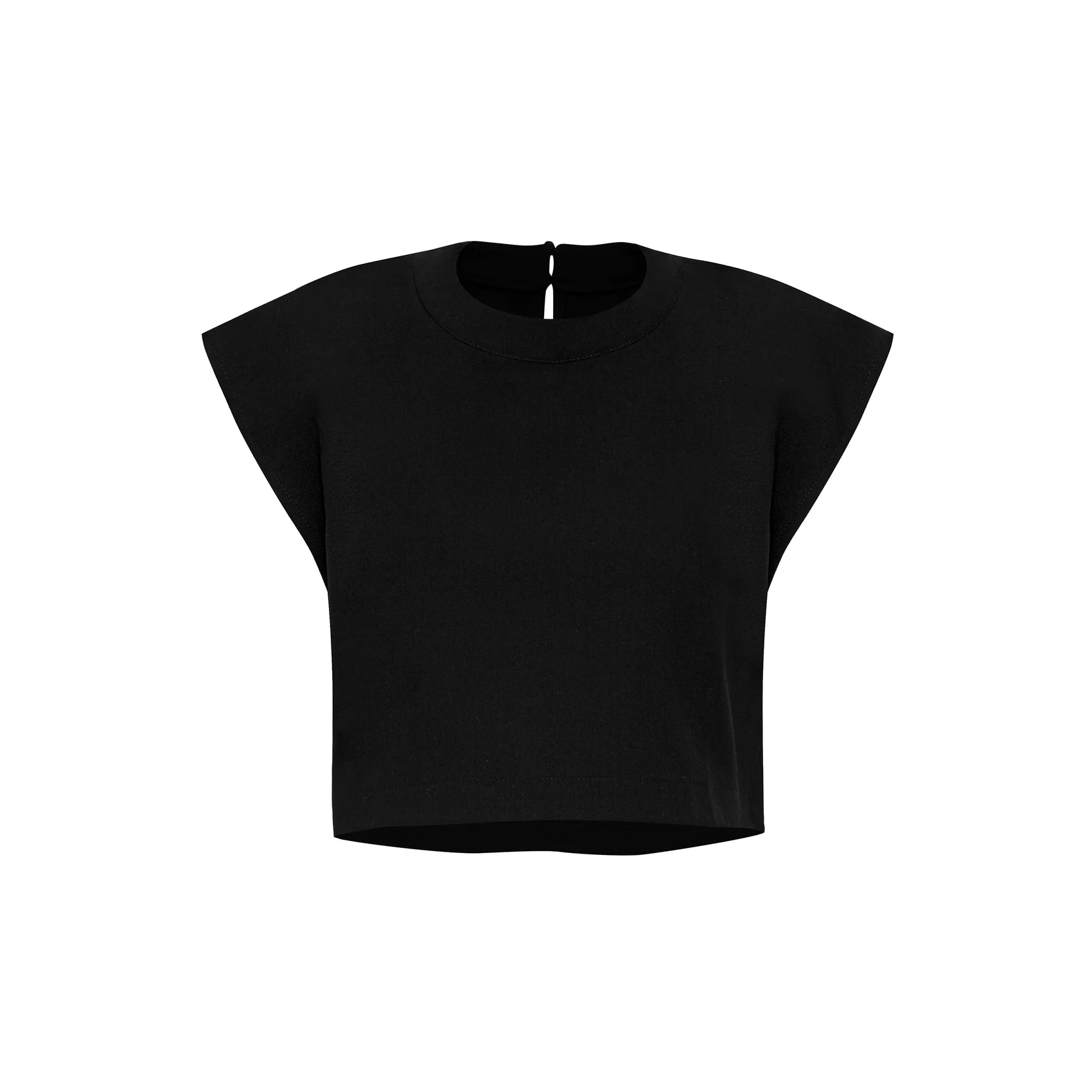 Áo crop-top nữ màu đen, không tay - SH9965