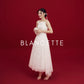 Đầm ren organza cổ vuông váy xòe xếp ly - D1939