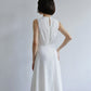 Đầm cổ tròn xếp ly và dáng váy Aline xòe nhẹ - D1957