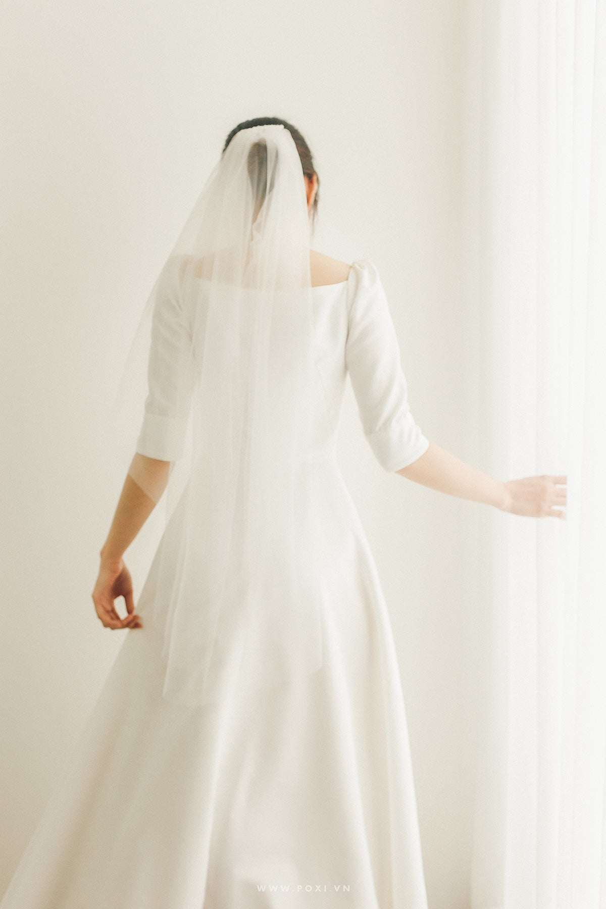 Lúp voan cài tóc cô dâu - LUP250