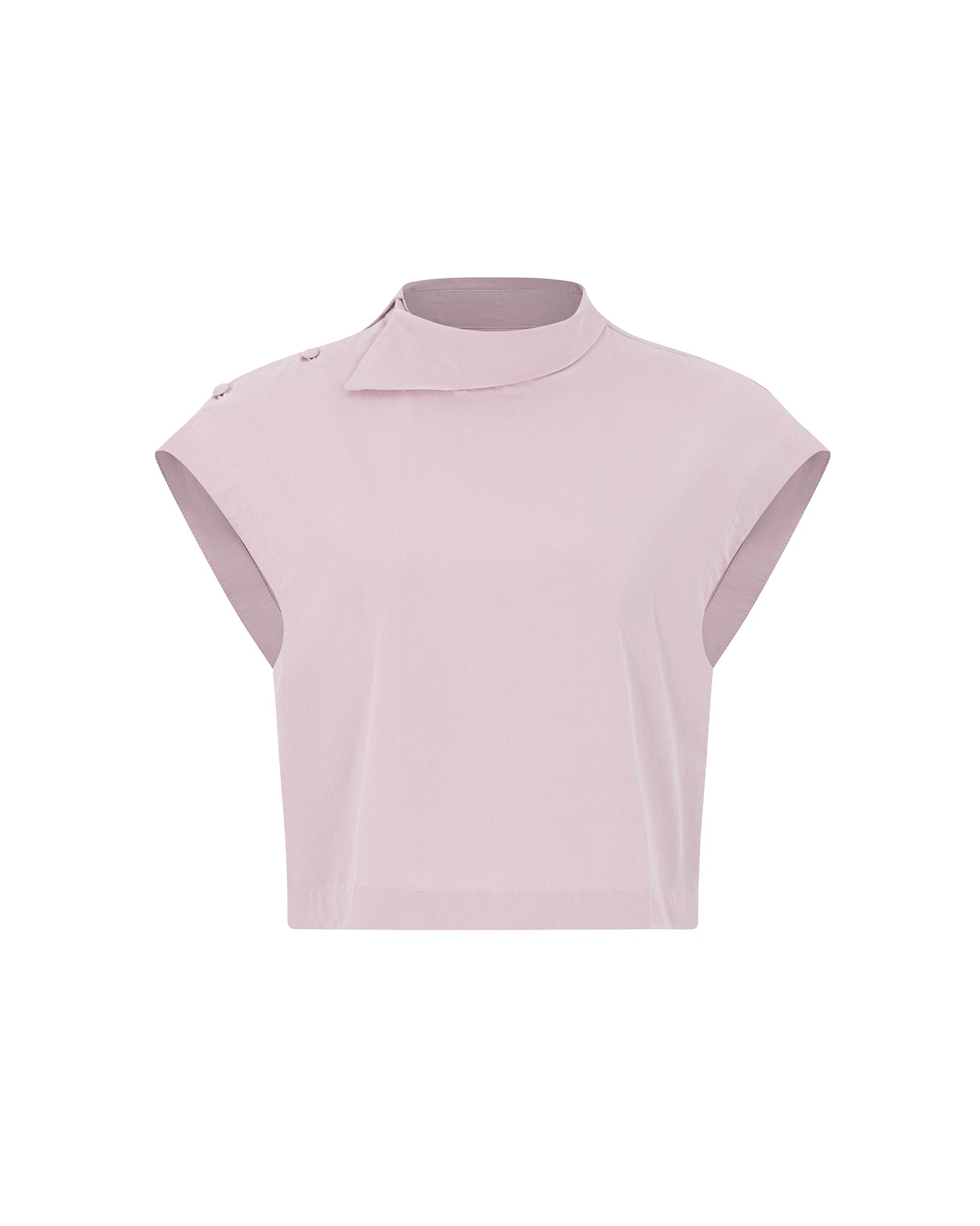 Áo crop-top nữ màu hồng, không tay - SH9786