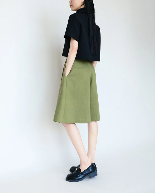 Áo crop-top nữ màu đen tay ngắn - SH9774