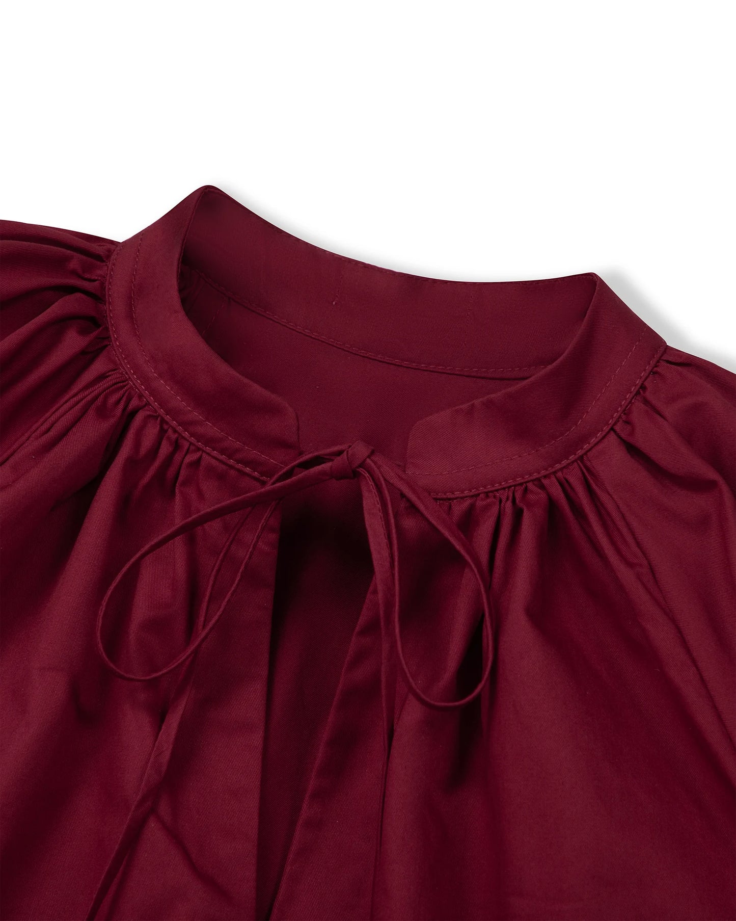 Áo kiểu nữ màu đỏ cổ xẻ V và tay ngắn - SH9777