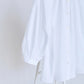 Áo kiểu nữ cổ tròn tay lỡ phối bèo nhún giữa trước và khuy nút cài phía sau - SH9779