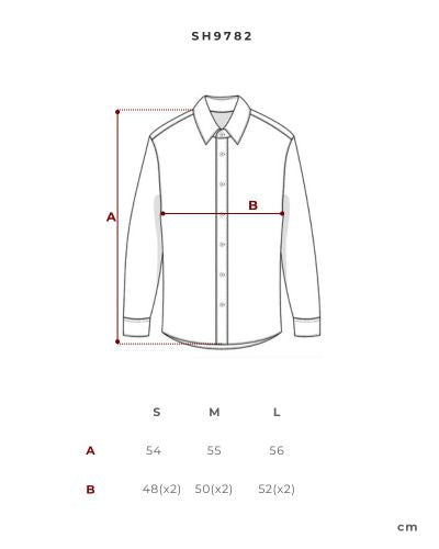 Áo sơ mi màu xanh nhạt lai xòe và tay lỡ - SH9782