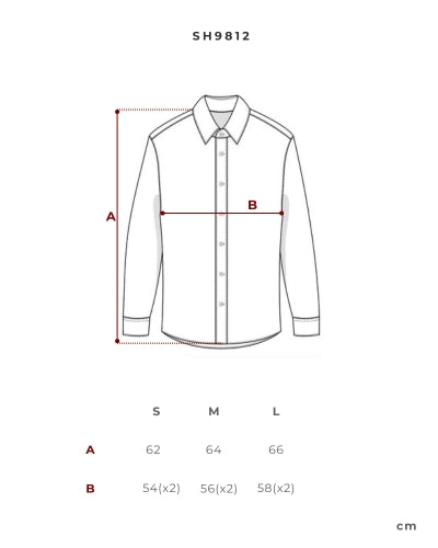 Áo sơ mi lá cổ tròn tay dài - SH9812