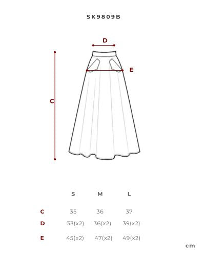 Chân váy chữ A ngắn trên gối màu xanh rêu - SK9809B
