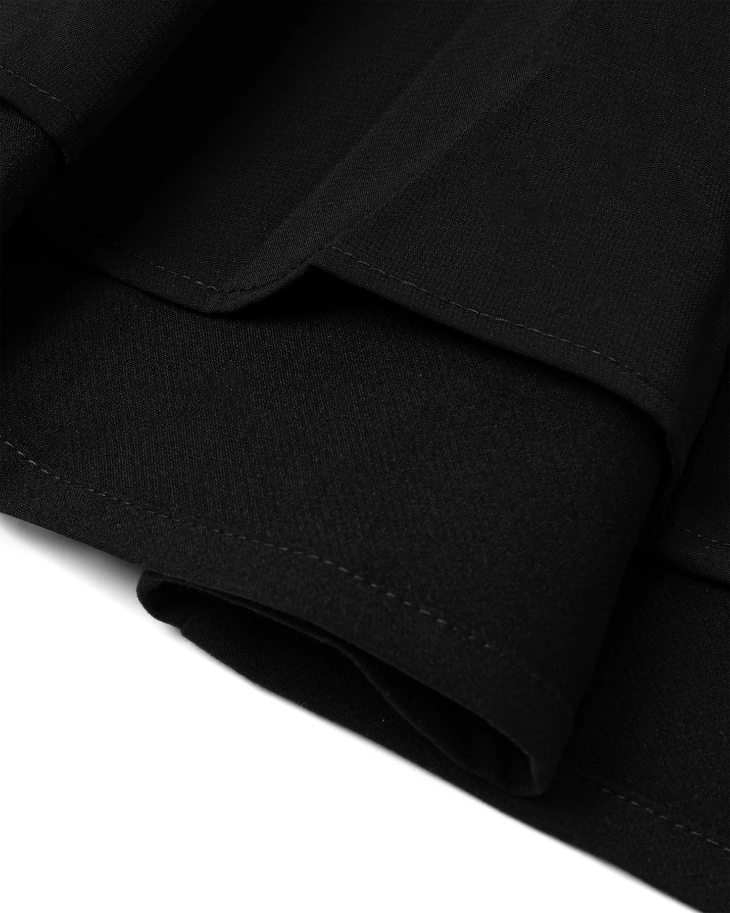 Đầm mini không tay màu đen, váy xòe và có dây thắt nơ bên sườn - YD9795