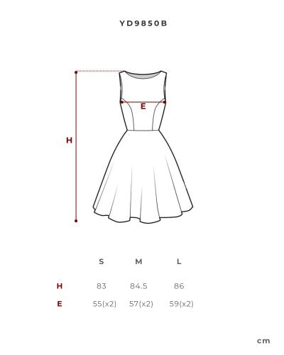 Đầm sơ mi tay dài váy nhún bèo - YD9850B
