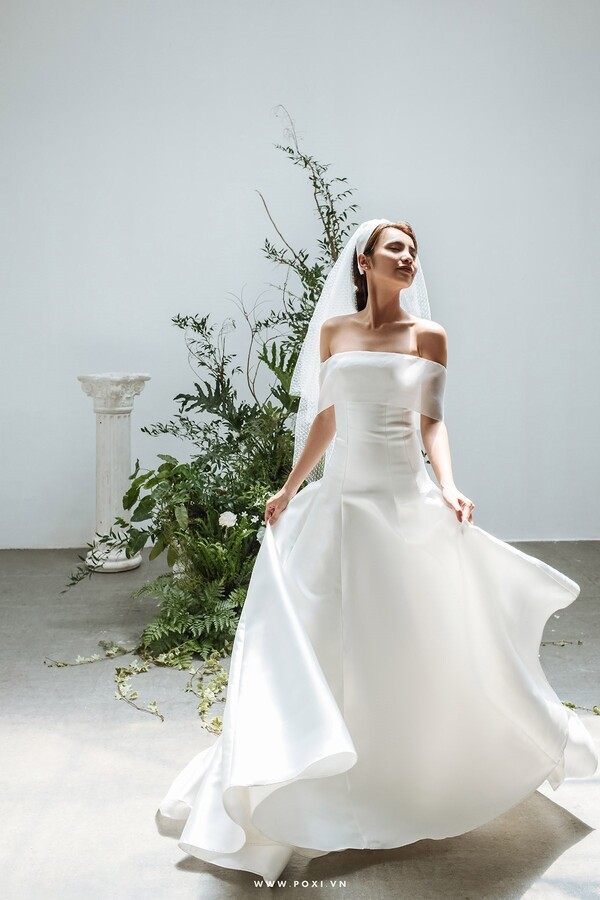 Váy cưới suông - Thiết kế trang phục cưới tinh tế cho nàng dâu hiện đại -  Nicole Bridal